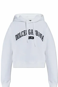 Dolce & Gabbana BIAŁY Bluza z kapturem