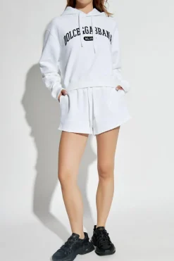 Dolce & Gabbana BIAŁY Bluza z kapturem