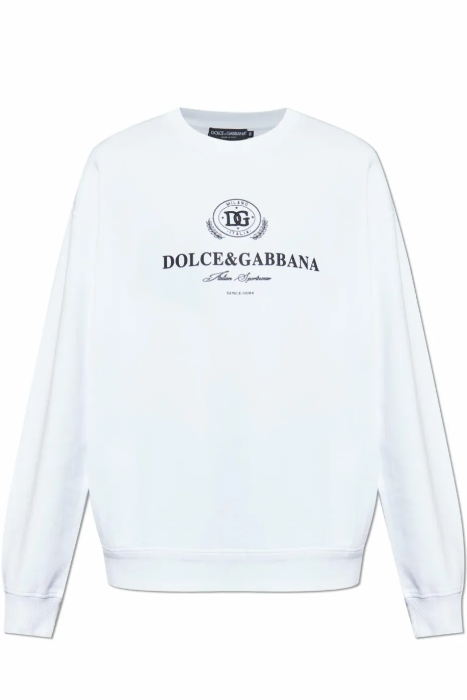 Dolce & Gabbana BIAŁY Bluza z nadrukowanym logo