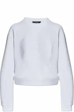 Dolce & Gabbana BIAŁY Bluza z wyszytym logo