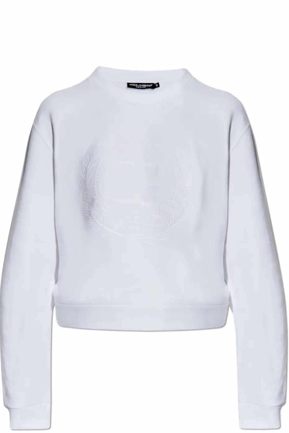 Dolce & Gabbana BIAŁY Bluza z wyszytym logo