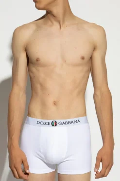 Dolce & Gabbana BIAŁY Bokserki z logo