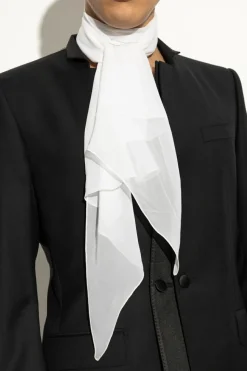 Dolce & Gabbana BIAŁY Jedwabna chusta
