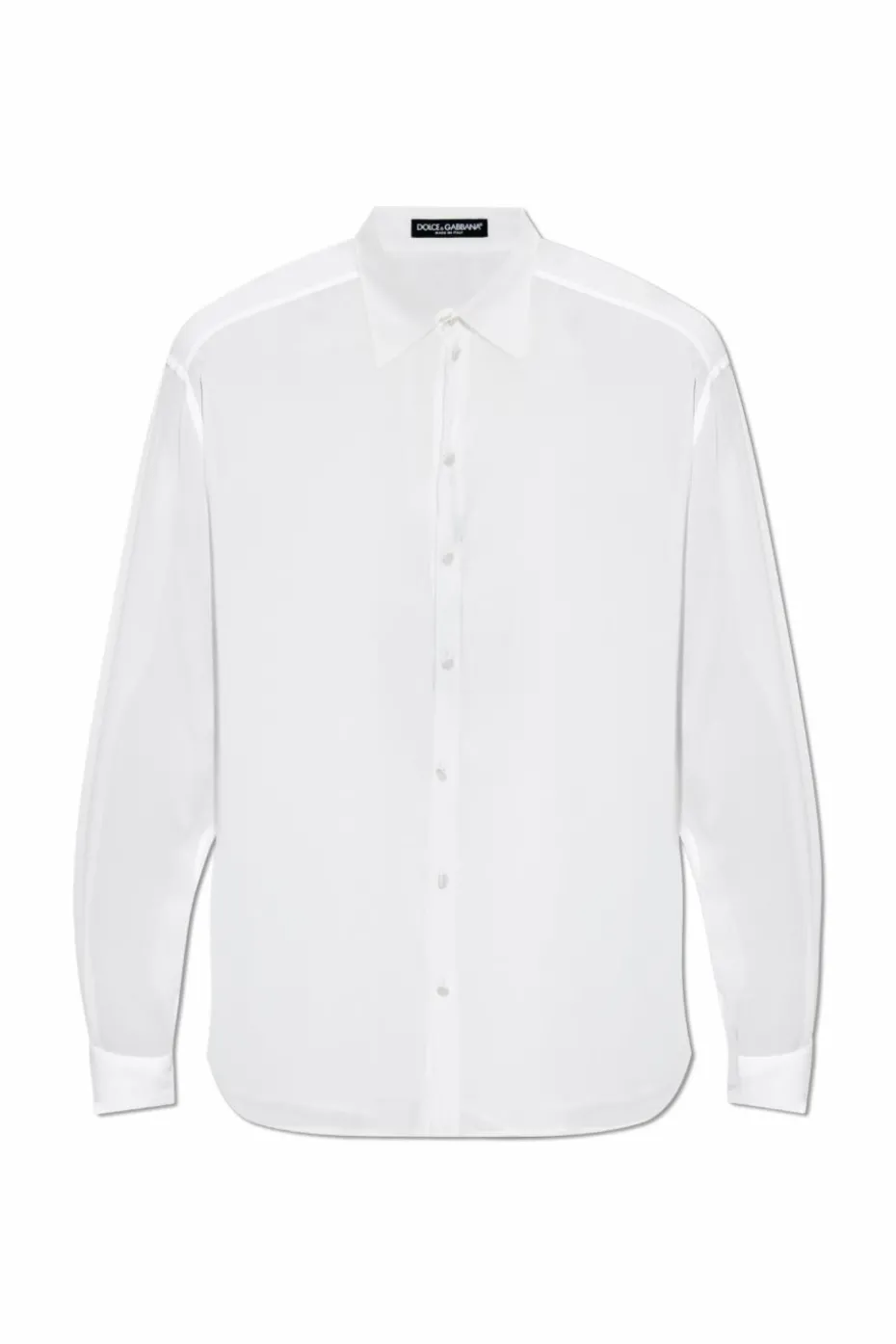 Dolce & Gabbana BIAŁY Jedwabna koszula