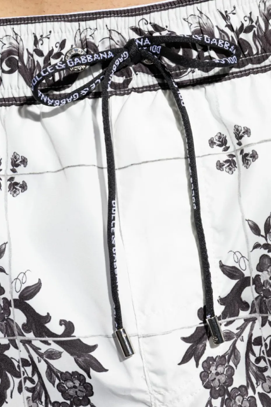 Dolce & Gabbana BIAŁY Szorty kąpielowe