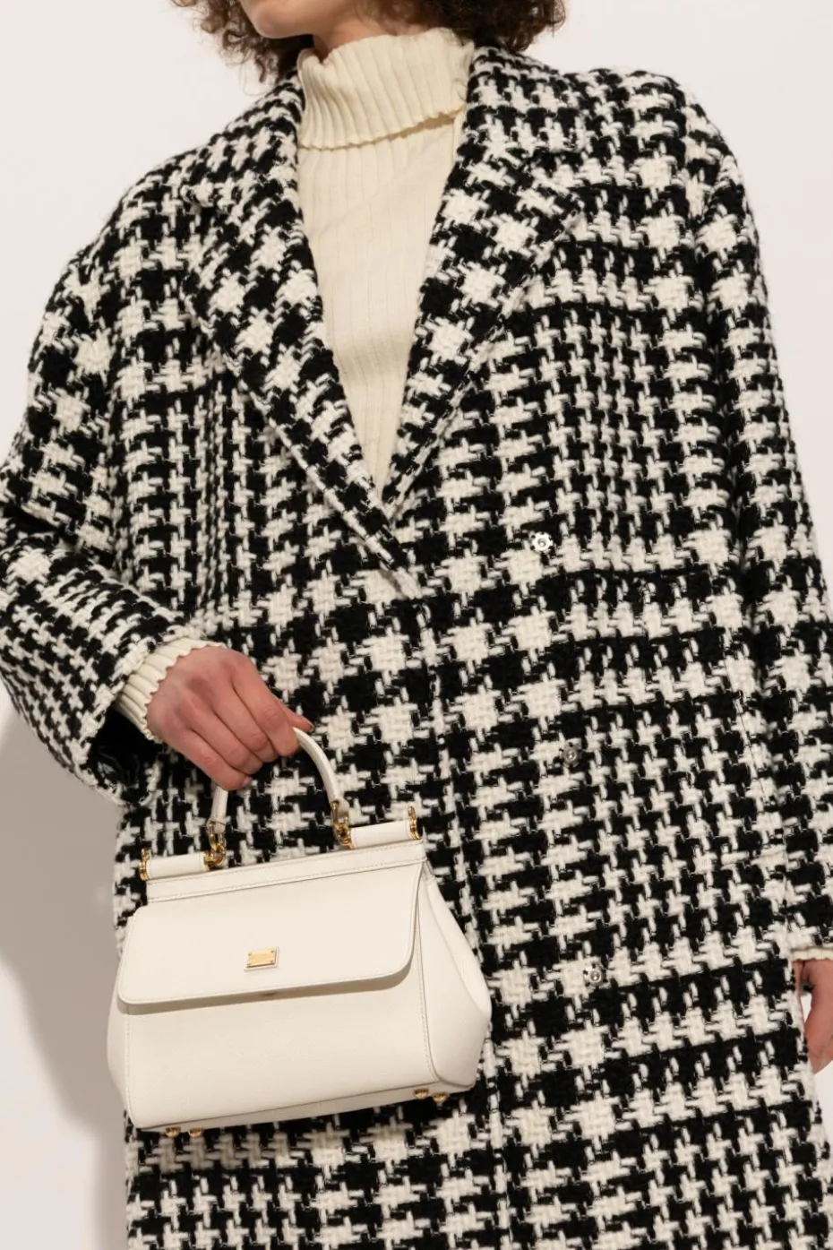 Dolce & Gabbana BIAŁY Torba do ręki `Sicily Medium`
