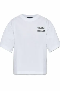 Dolce & Gabbana BIAŁY T-shirt z logo