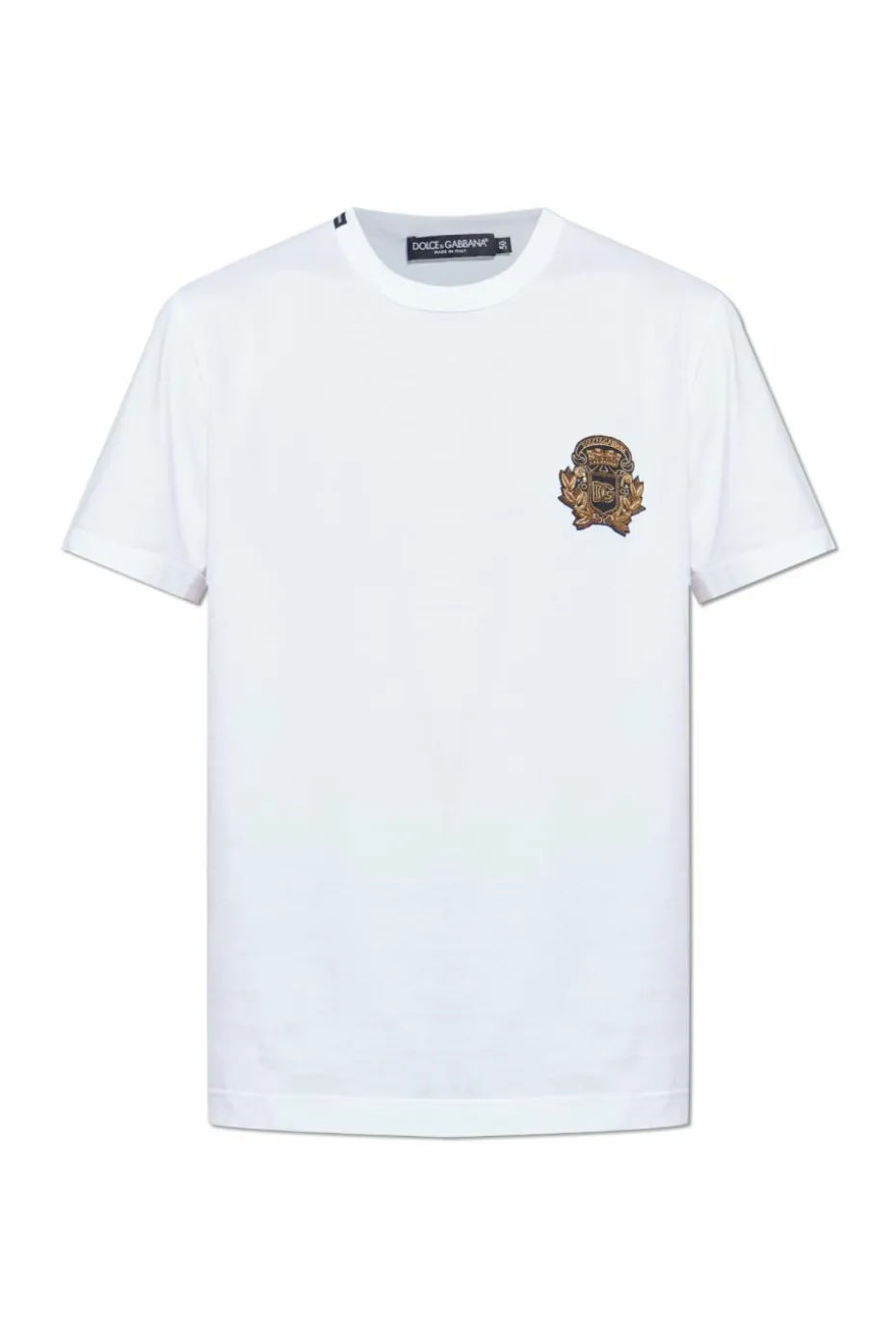 Dolce & Gabbana BIAŁY T-shirt z aplikacją