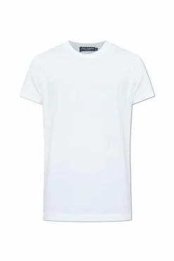 Dolce & Gabbana BIAŁY T-shirt z wyszytym logo