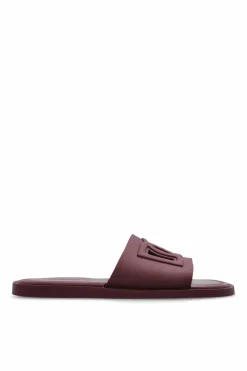 Dolce & Gabbana BORDO Gumowe klapki z logo