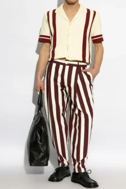 Dolce & Gabbana BORDO Spodnie ze wzorem w pasy