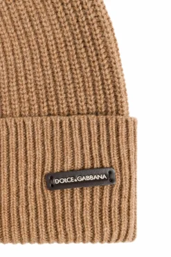 Dolce & Gabbana BRĄZOWY Czapka z logo
