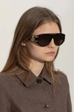 Dolce & Gabbana BRĄZOWY Okulary przeciwsłoneczne
