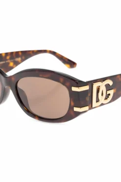 Dolce & Gabbana BRĄZOWY Okulary przeciwsłoneczne