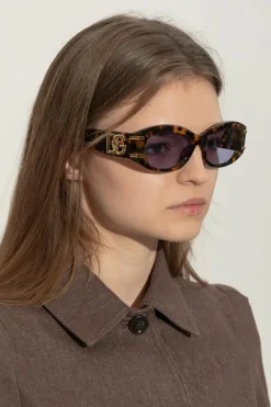 Dolce & Gabbana BRĄZOWY Okulary przeciwsłoneczne