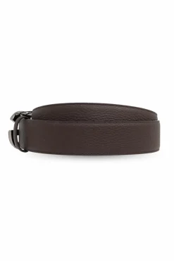 Dolce & Gabbana BRĄZOWY Skórzany pasek