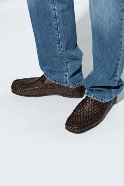 Dolce & Gabbana BRĄZOWY Skórzane buty