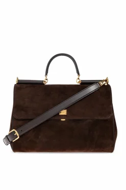 Dolce & Gabbana BRĄZOWY Torba do ręki `My Sicily`