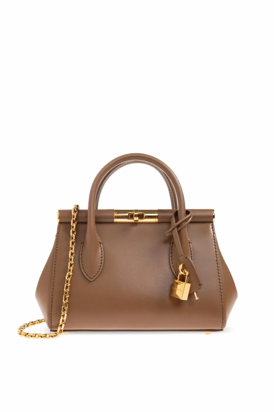 Dolce & Gabbana BRĄZOWY Torba do ręki ‘Marlene Mini’