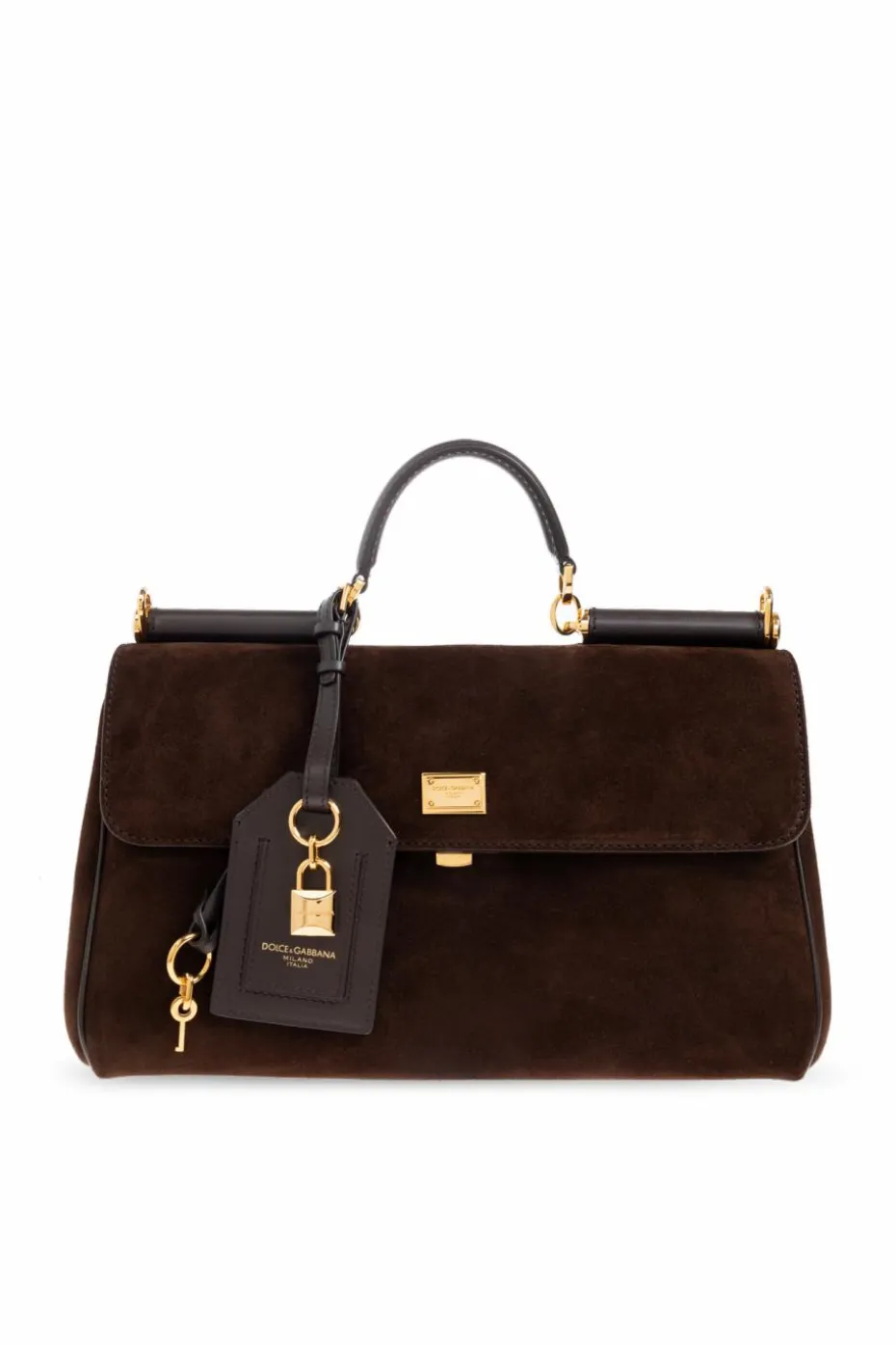 Dolce & Gabbana BRĄZOWY Torba do ręki ‘Sicily Large’