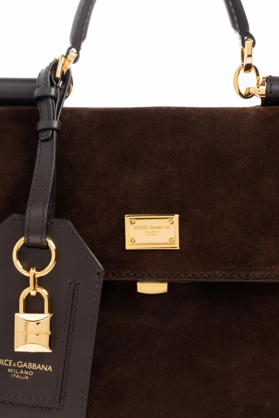 Dolce & Gabbana BRĄZOWY Torba do ręki ‘Sicily Large’