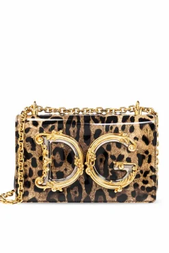Dolce & Gabbana BRĄZOWY Torba na ramię 'DG Girls'