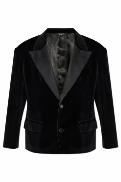 Dolce & Gabbana CZARNY Aksamitna marynarka
