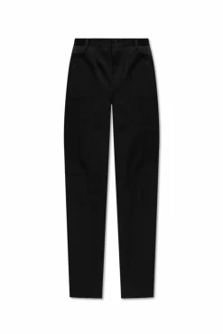 Dolce & Gabbana CZARNY Bawełniane spodnie