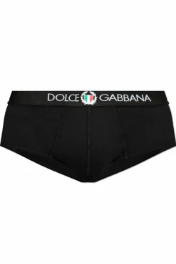 Dolce & Gabbana CZARNY Bawełniane slipy