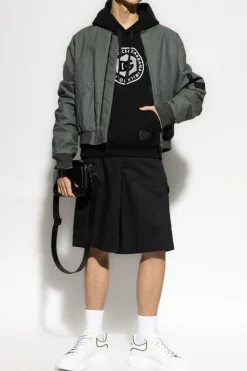 Dolce & Gabbana CZARNY Bawełniane szorty typu `cargo`