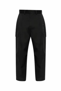 Dolce & Gabbana CZARNY Bawełniane spodnie typu `cargo`