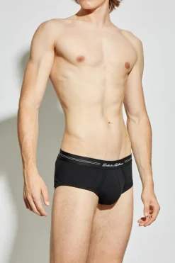 Dolce & Gabbana CZARNY Bawełniane slipy z logo