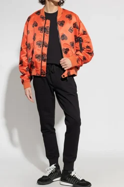 Dolce & Gabbana CZARNY Bawełniane spodnie dresowe