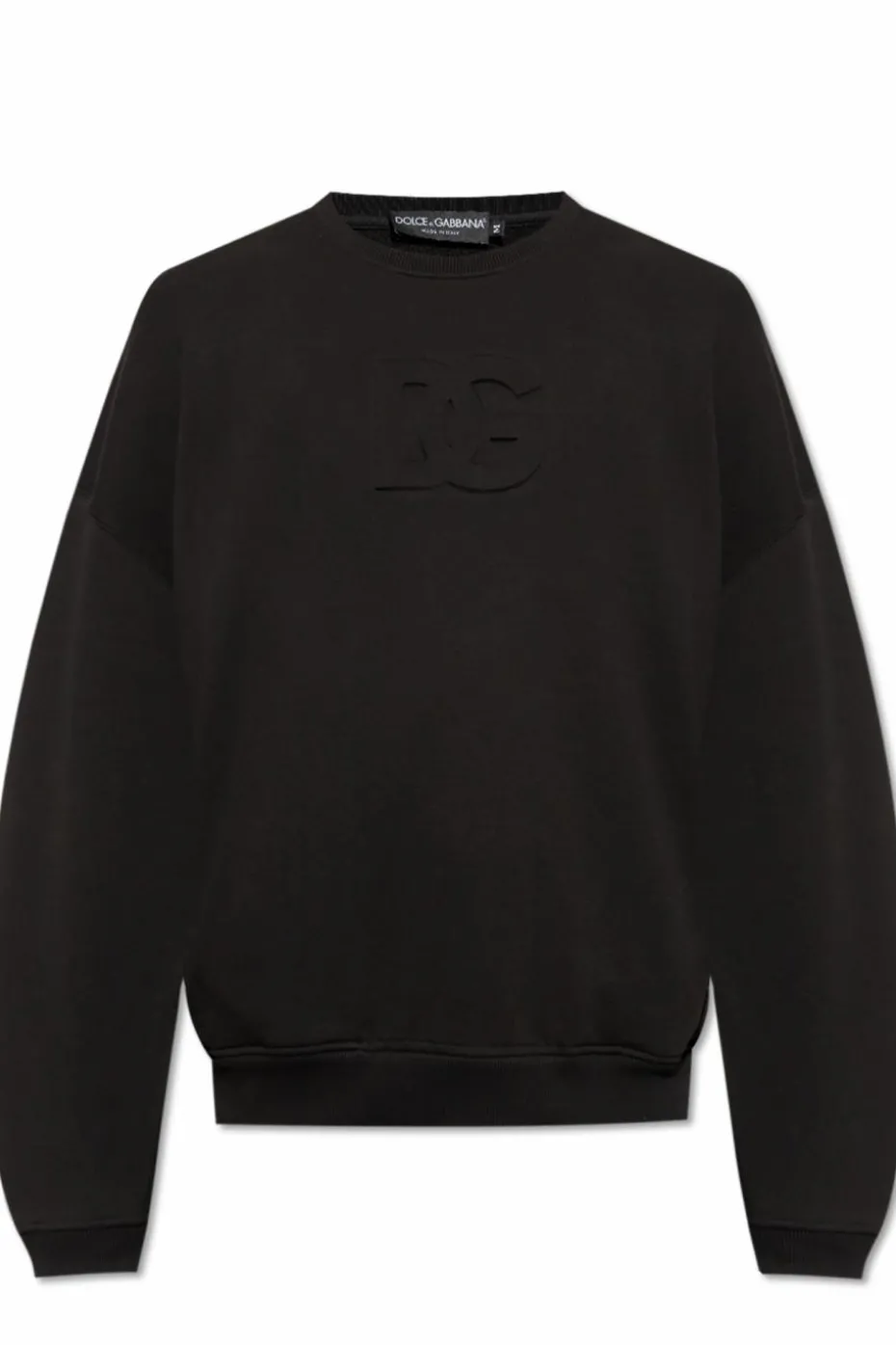 Dolce & Gabbana CZARNY Bluza z wypukłym logo
