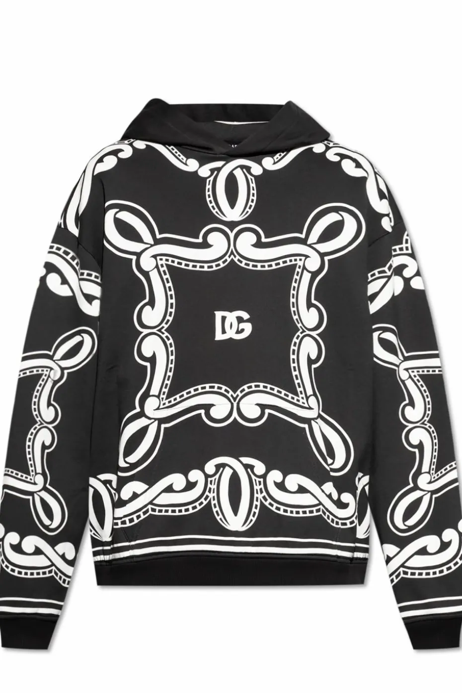 Dolce & Gabbana CZARNY Bluza z kapturem