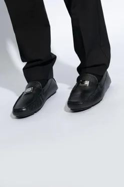 Dolce & Gabbana CZARNY Buty wsuwane z logo