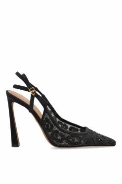 Dolce & Gabbana CZARNY Buty na obcasie z połyskującymi kryształami