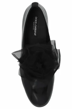 Dolce & Gabbana CZARNY Buty z tiulową aplikacją