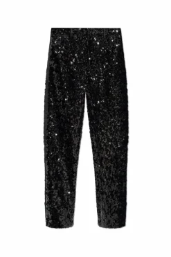 Dolce & Gabbana CZARNY Cekinowe spodnie