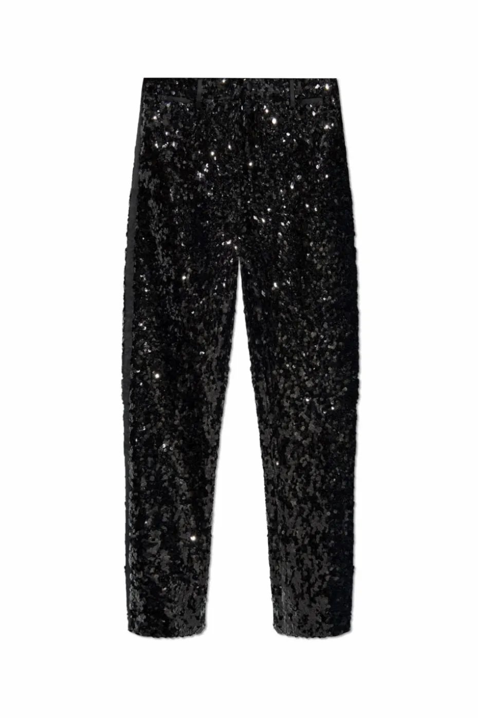 Dolce & Gabbana CZARNY Cekinowe spodnie