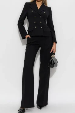 Dolce & Gabbana CZARNY Dwurzędowa marynarka
