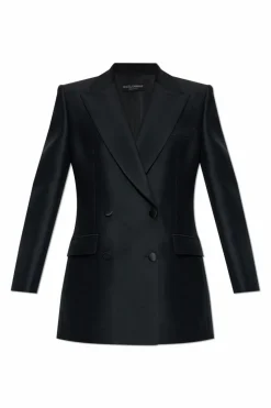 Dolce & Gabbana CZARNY Dwurzędowa marynarka