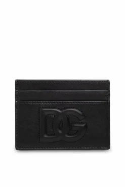 Dolce & Gabbana CZARNY Etui na karty z logo
