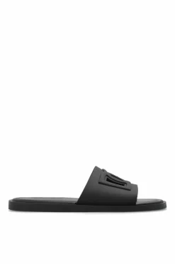Dolce & Gabbana CZARNY Gumowe klapki