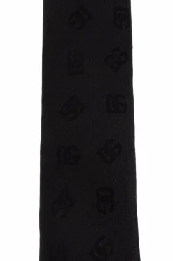 Dolce & Gabbana CZARNY Jedwabny krawat