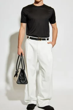 Dolce & Gabbana CZARNY Jedwabny t-shirt