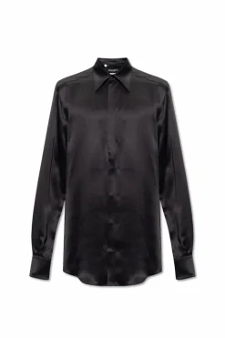 Dolce & Gabbana CZARNY Jedwabna koszula