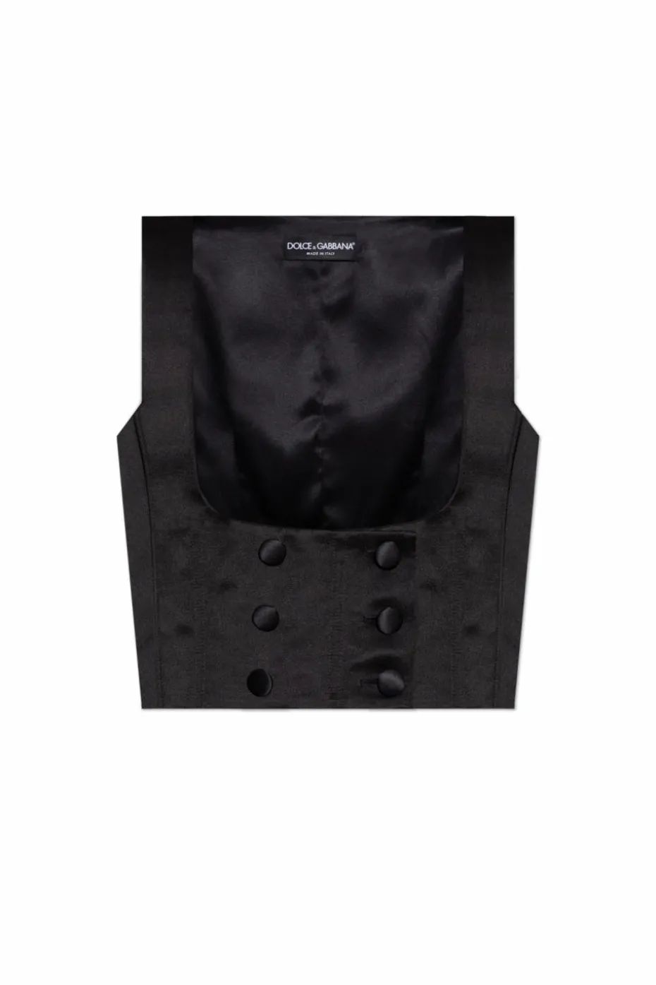 Dolce & Gabbana CZARNY Jedwabna kamizelka