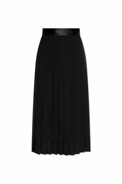 Dolce & Gabbana CZARNY Jedwabna spódnica