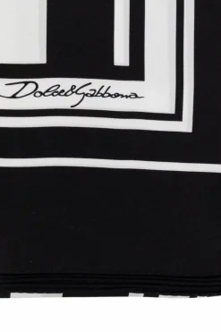 Dolce & Gabbana CZARNY Jedwabna chusta